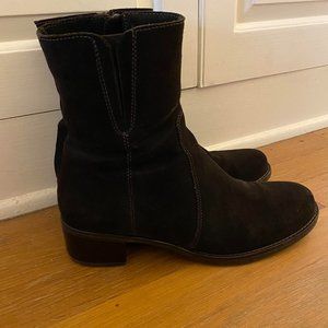 La Canadienne Perla - Espresso brown suede - 9.5,